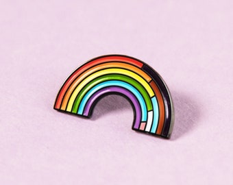 The Inclusive Rainbow Enamel Pin