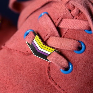 trans pride shoelaces