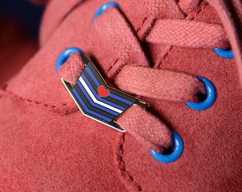 The Leather Pride Flag Shoelace Locks