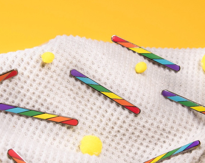 The Rainbow Twirl Pin