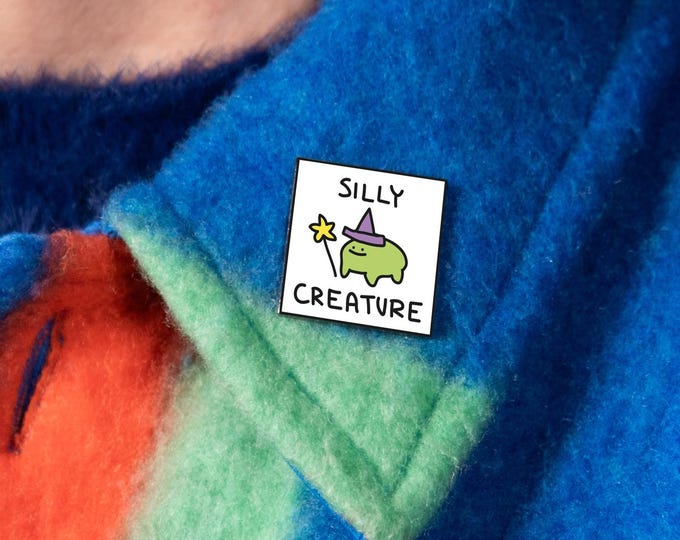 Silly Creature — Ferg Frog Pin — The Pin Prick X Teabag Cartoon