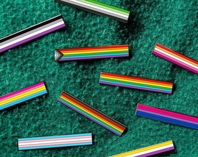 The Long Pride Flag Pins