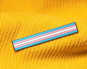 The Long Transgender Flag Pin