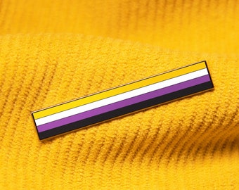 The Long Non-Binary Flag Pin