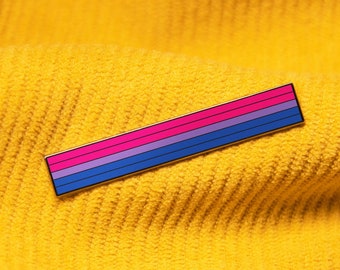 The Long Bisexual Flag Pin