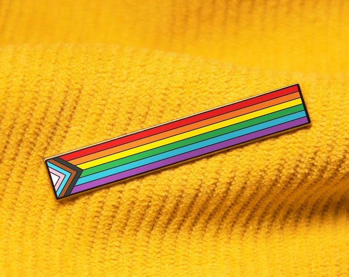 The Long Progress Rainbow Flag Pin