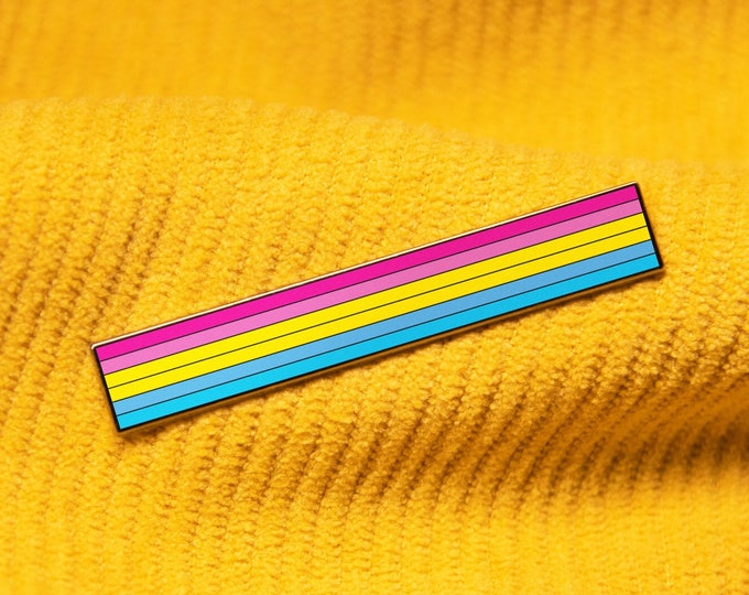 The Long Pansexual Flag Pin