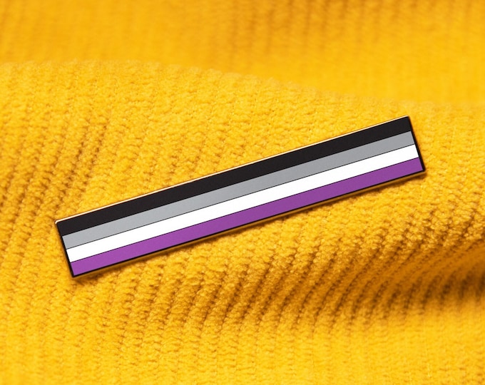 The Long Asexual Flag Pin