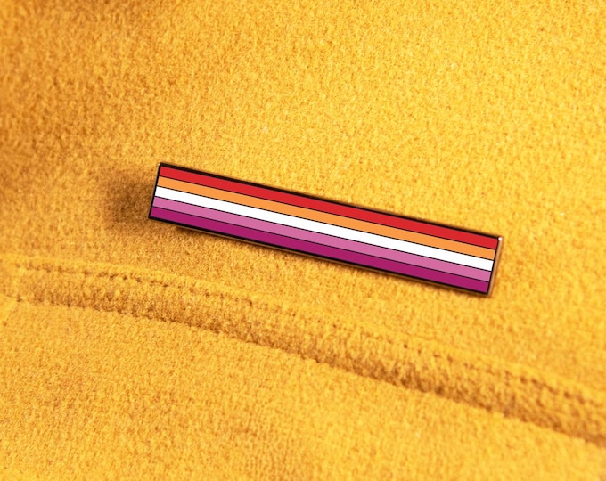 The Long Lesbian Flag Pin