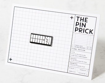 The "Staircase in Plan" Enamel Pin