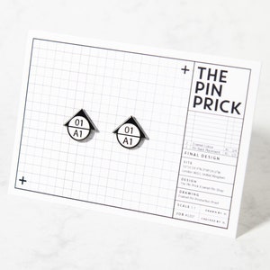 The "Section Line CAD Symbol" Enamel Pin — Architecture Gift Ideas Architect Christmas Present Badges Interior Designer Engineer Draftsman