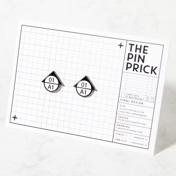 The "Section Line CAD Symbol" Enamel Pin — Architecture Vector Novelty Badges Interior Designer Architect Poster Christmas Gift Present