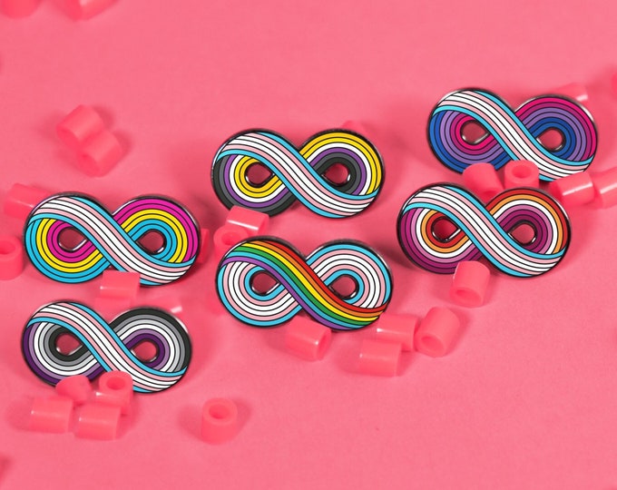 Infinitely Trans Enamel Pin (Variations)