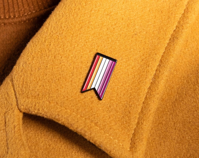 The Community Lesbian Ribbon Enamel Pin