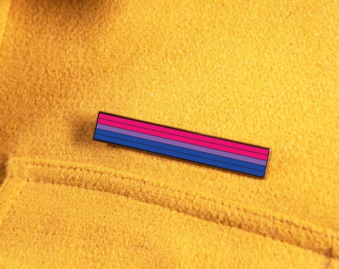 The Long Bisexual Flag Pin