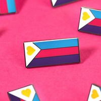 Polyamorous Pride Flags 1.25 Inch Accessories - Pins, Magnets ...