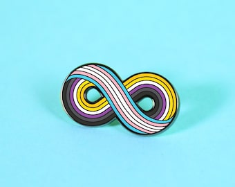 Infinitely Trans-Nonbinary Enamel Pin