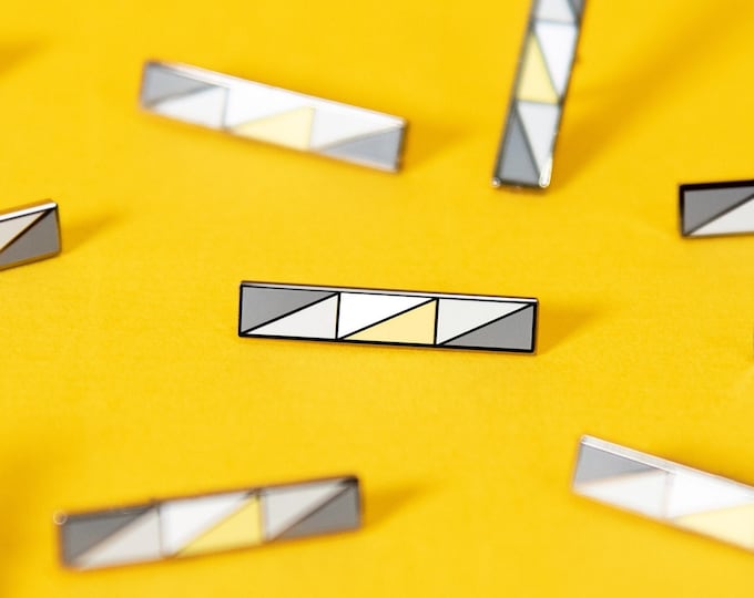 The Demigender Bar Enamel Pin