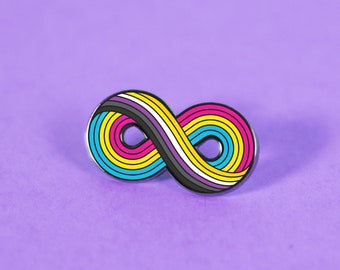 Infinitely Nonbinary-Pansexual Enamel Pin