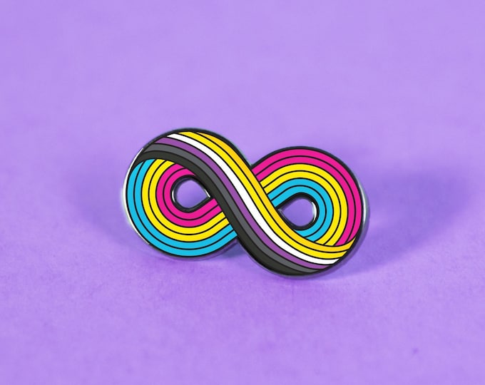 Infinitely Nonbinary-Pansexual Enamel Pin