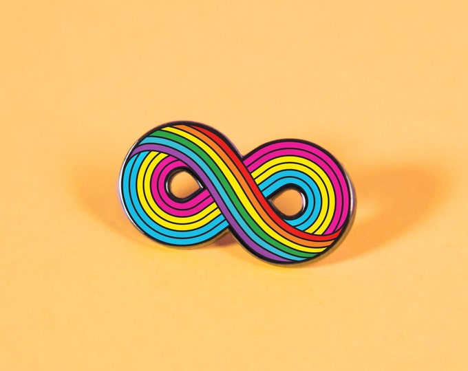 The Infinitely Pansexual Enamel Pin