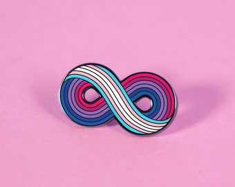 Infinitely Trans-Bisexual Enamel Pin