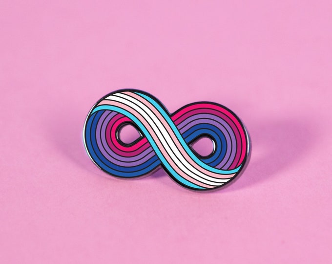 Infinitely Trans-Bisexual Enamel Pin