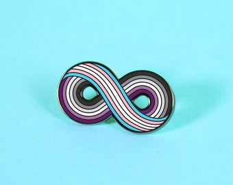 Infinitely Trans-Asexual Enamel Pin