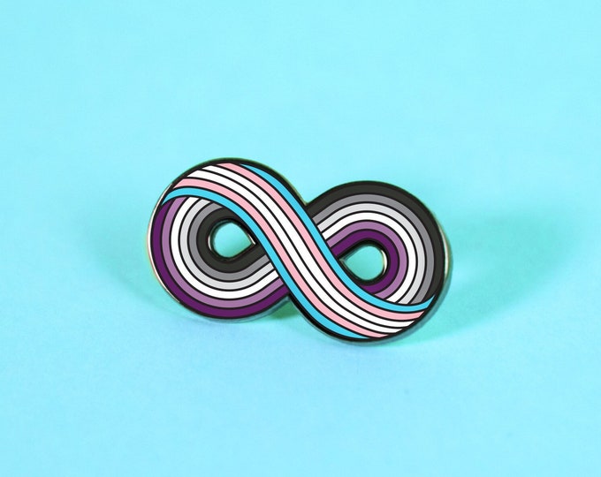 Infinitely Trans-Asexual Enamel Pin