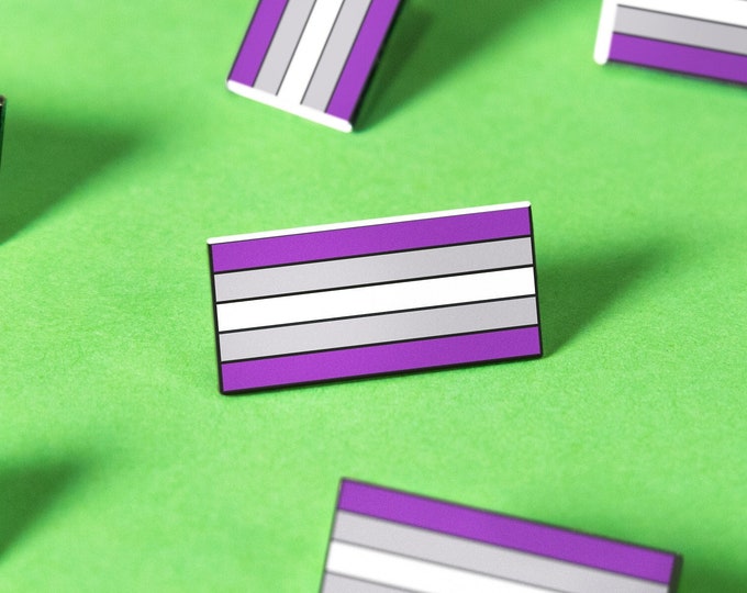 The Greysexual Flag Enamel Pin