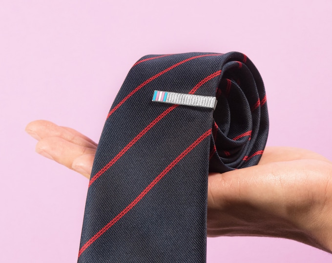 The Transgender Pride Tie Bar