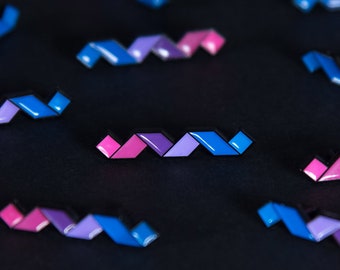 The Bisexual Twist Enamel Pin