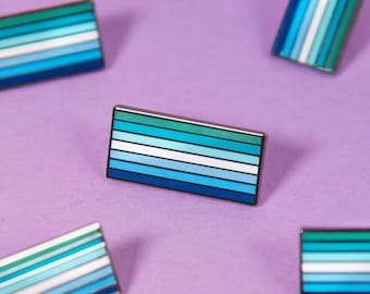The Gay Male MLM Flag Enamel Pin