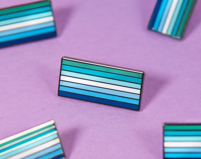 The Gay Male MLM Flag Enamel Pin
