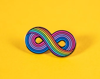The Infinitely Bisexual Enamel Pin