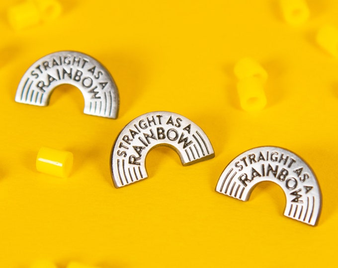 The 'Straight As A Rainbow' Enamel Pin