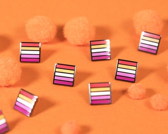 The Mini Community Lesbian Flag Pin