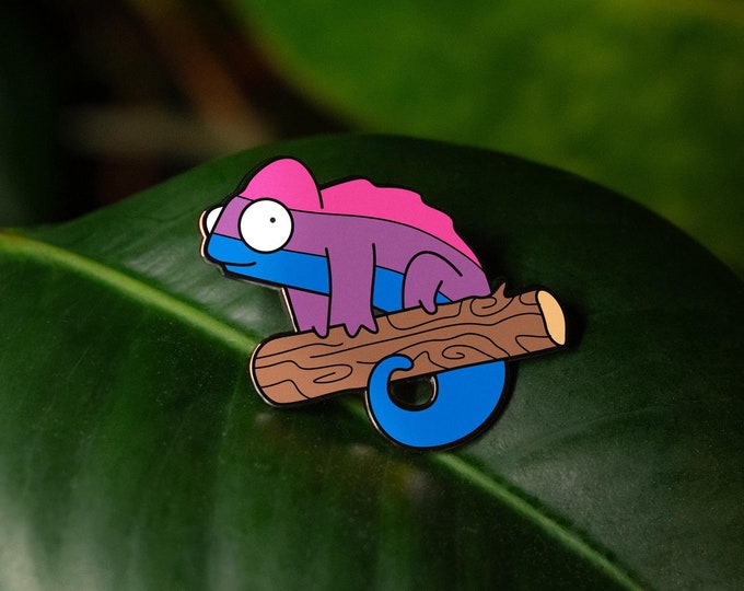 Bisexual Queer Chameleon Pin — The Pin Prick X Queer Chameleon