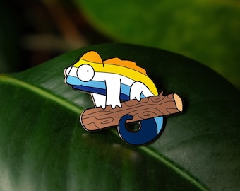 Aroace Queer Chameleon Pin — The Pin Prick X Queer Chameleon
