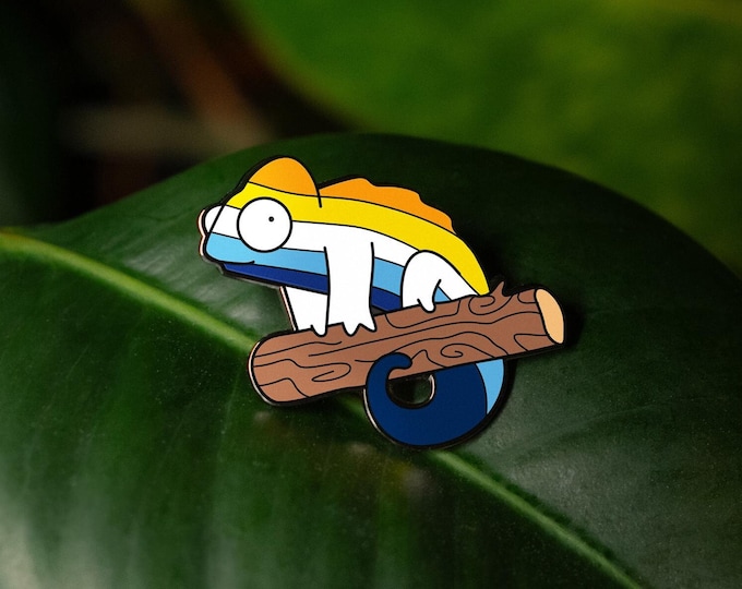 Aroace Queer Chameleon Pin — The Pin Prick X Queer Chameleon