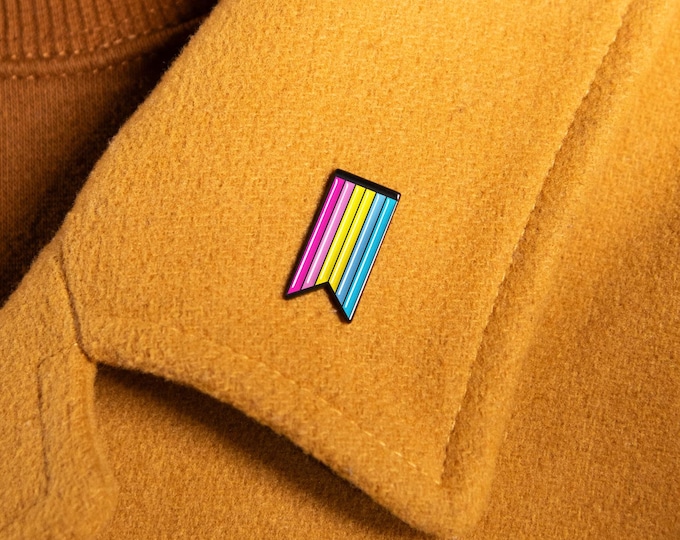 The Pansexual Ribbon Enamel Pin