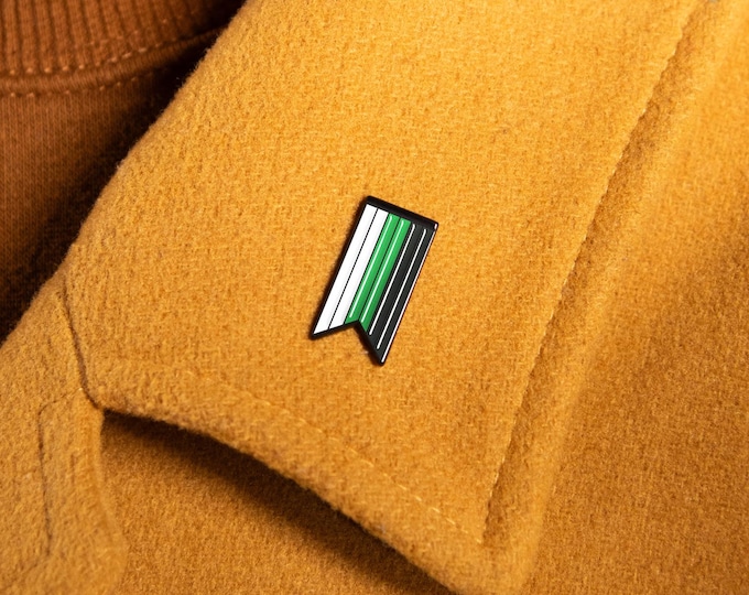 The Neutrois Ribbon Enamel Pin