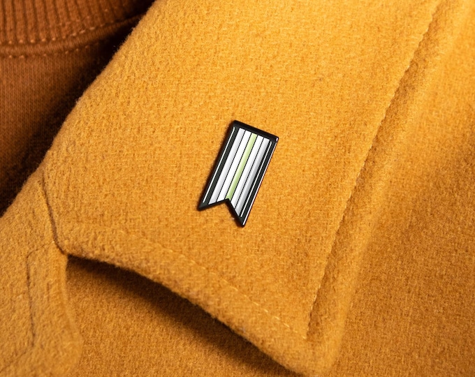 The Agender Ribbon Enamel Pin
