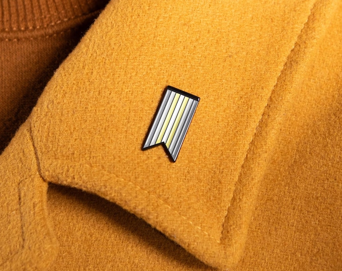 The Demigender Ribbon Enamel Pin