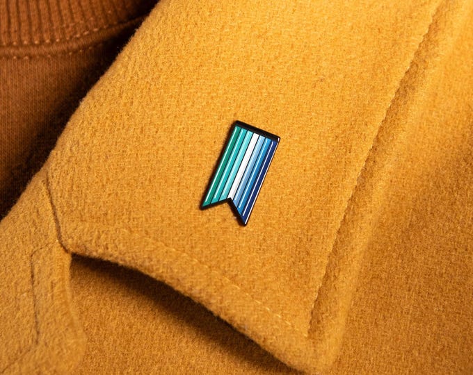 The Gay Male MLM Ribbon Enamel Pin