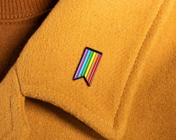The Rainbow Ribbon Enamel Pin