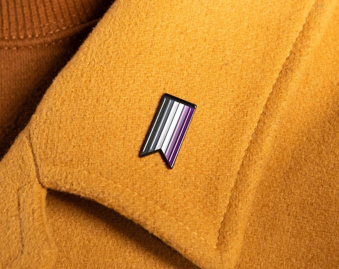 The Asexual Ribbon Enamel Pin
