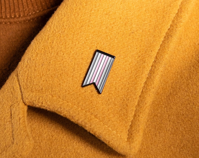 The Demigirl Ribbon Enamel Pin