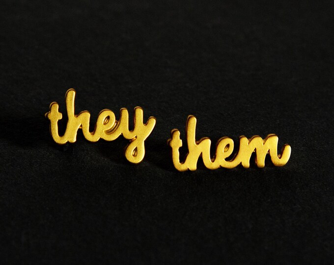 They / Them Pronoun Pins
