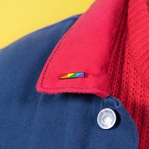 Rainbow Bar Pin — Subtle Gay LGBT Pride Accessory Minimalist Lesbian Bisexual Trans Asexual Queer Ally Proud Small Enamel Lapel Badge Brooch